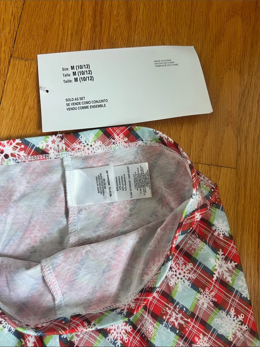 NEW American Girl M (10/12) Holiday Dreams retired Snowflake Pajama Set